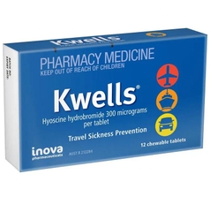 Viên nhai phòng và chống say xe Kwells Travel Sickness 12 Chewable