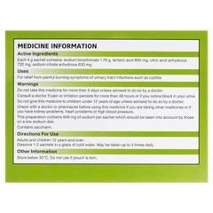 Bột Ural Lemon & Cranberry Flavour Effervescent hỗ trợ đường tiết niệu 28 gói