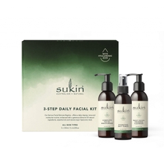 Bộ sản phẩm 3 bước dưỡng da hằng ngày Sukin Daily Facial Kit