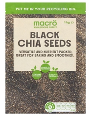 Hạt chia đen của Úc Macro Black Chia Seeds