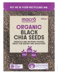 Macro Organic Black Chia Seeds 300g