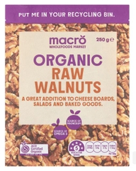 Hạt óc chó hữu cơ Macro Organic Natural Walnuts 250g