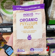Bột vỏ hạt Mã đề hữu cơ Macro Organic Psyllium Husk của Úc 250g