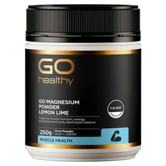 Bột uống magie vị chanh Go Healthy Magnesium Powder Lemon Lime 250g