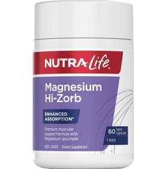 Viên uống bổ sung Magie, hỗ trợ cơ bắp Nutra-Life Magnesium Hi-Zorb