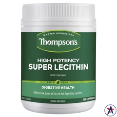 Mầm đậu nành hàm lượng cao Thompson's High Potency Super Lecithin 1200mg 200 viên