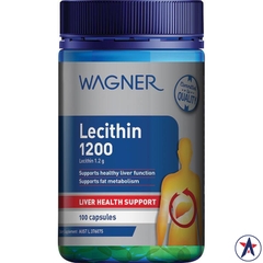 Mầm đậu nành Wagner Lecithin 1200mg hỗ trợ chức năng Gan 100 viên