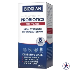 Men vi sinh cho người lớn tuổi Bioglan Platinum Probiotics 60+ Years 60 viên
