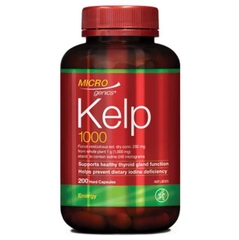 Viên uống tảo bẹ hỗ trợ tuyến giáp Microgenics Kelp 1,000mg 200 viên