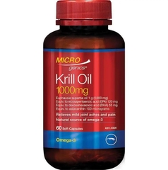 Viên uống dầu nhuyễn thể Microgenics Krill Oil 1,000mg 60 viên