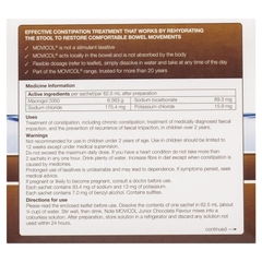 Hỗ trợ điều trị táo bón cho trẻ Movicol Junior Chocolate 30 gói