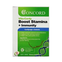 Viên uống tăng cường sức bền và miễn dịch Concord Vita-Cordy Boost | Stamina + Immunity