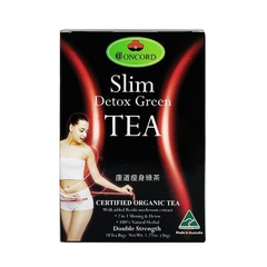 Trà xanh hỗ trợ giảm cân và thải độc Concord Slim Detox Green Tea | Burn Fat + Boost Metabolism