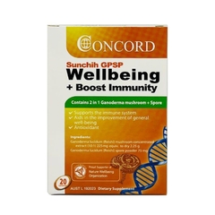 Viên uống tăng cường sức khỏe và miễn dịch Concord Sunchih | Wellbeing + Boost Immunity