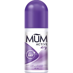 Lăn khử mùi Mum Dry Roll On Active 50ml