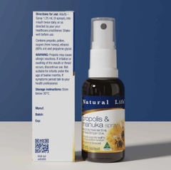 Xịt keo ong Natural Life Propolis & Manuka Honey Spray 30mL