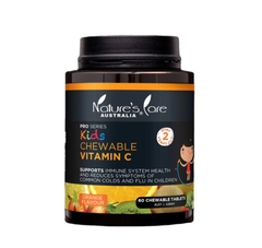 Viên nhai bổ sung vitamin C cho trẻ em Nature’s Care Kids Chewable Vitamin C 60 viên
