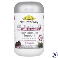 Nature's Way Adult Vita Gummies High Strength Triple Immune 50 viên