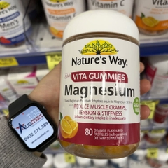 Kẹo dẻo bổ sung Magie Nature's Way Magnesium Vita Gummies 80 viên