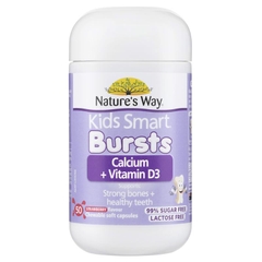 Nature's Way Calcium + Vitamin D3 Kids Smart Bursts 50 viên