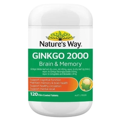 Viên uống bổ não Nature's Way Ginkgo Biloba 2000mg 120 viên
