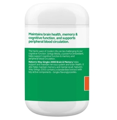 Viên uống bổ não Nature's Way Ginkgo Biloba 2000mg 120 viên