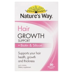 Nature's Way Hair Growth Support + Biotin & Silicon 30 viên