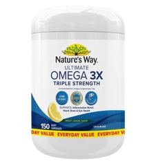 Dầu cá hàm lượng cao Nature's Way Ultimate Omega 3x Triple Strength 150 viên
