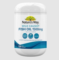 Viên uống dầu cá Nature's Way Wild Caught Fish Oil 1500mg 120 viên