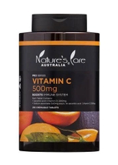 Viên nhai bổ sung vitamin C Nature's Care Vitamin C 500mg Chewable 250 viên