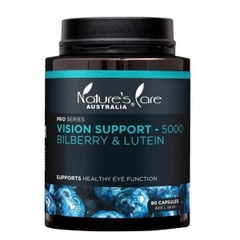 Viến uống bổ mắt Nature’s Care Vision Support 5000 Bilberry & Lutein 90 viên