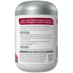 Kẹo dẻo bổ sung magie Nature's Way Adult Vita Gummies High Strength Magnesium