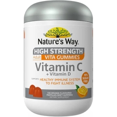 Nature's Way Vitamin C + Vitamin D High Strength Adult
