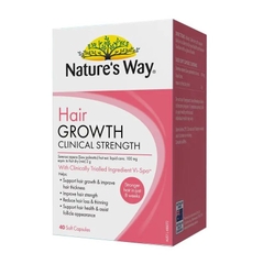 Viên uống mọc tóc Natures Way Hair Growth Clinical Strength 40 viên