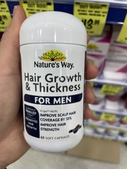Viên uỗng hỗ trợ mọc tóc cho nam Nature's Way Hair Growth & Thickness for Men 60 viên