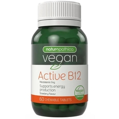 Viên bổ sung Vitamin B12 thuần chay Naturopathica Vegan Active B12 60 viên