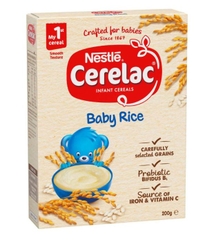 Bột ăn dặm Cerelac Nestlé cho bé Baby Rice Cereal của Úc 200g