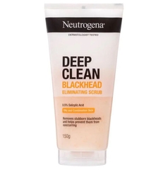 Sữa rửa mặt tẩy tế bào chết trị mụn đầu đen Neutrogena Deep Clean Blackhead Eliminating Scrub 150g