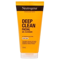 Sữa rửa mặt làm sạch sâu và tẩy tế bào chết Neutrogena Deep Clean Facial Cleanser 150g
