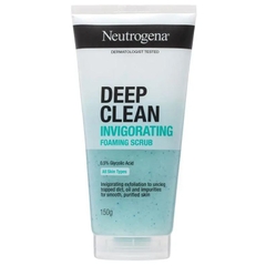 Sữa rửa mặt tẩy tế bào chết Neutrogena Deep Clean Invigorating Foam Scrub 150g