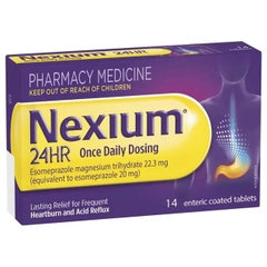 Nexium 24hr (Esomeprazole 20mg) điều trị viêm dạ dày