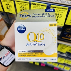Kem dưỡng da NIVEA Q10 Anti-Wrinkle Firming SPF30 chống nhăn ban ngày
