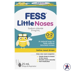 Nhỏ mũi cho bé Fess Little Noses Saline Nose Drops + Aspirator 25ml