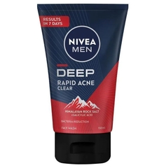 Sữa rửa mặt trị mụn nam NIVEA MEN Deep Rapid Acne Clear Face Wash 150ml