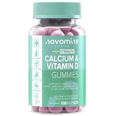 Kẹo dẻo bổ sung canxi Novomins Calcium & Vitamin D 60 viên