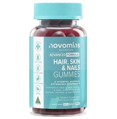 Kẹo dẻo đẹp da tóc móng Novomins Hair Skin and Nails Gummies 60 viên