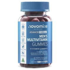 Kẹo dẻo vitamin tổng hợp cho nam Novomins Men's Multivitamin Gummies 60 viên