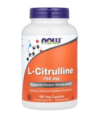 Viên uống hỗ trợ cơ bắp và tuần hoàn máu NOW Foods L-Citrulline 750 mg