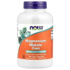 Viên bổ sung Magie NOW Foods Magnesium Malate Caps 95 mg