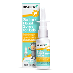 Nước muối xịt mũi cho bé Brauer Saline Nasal Spray for Kids 30ml